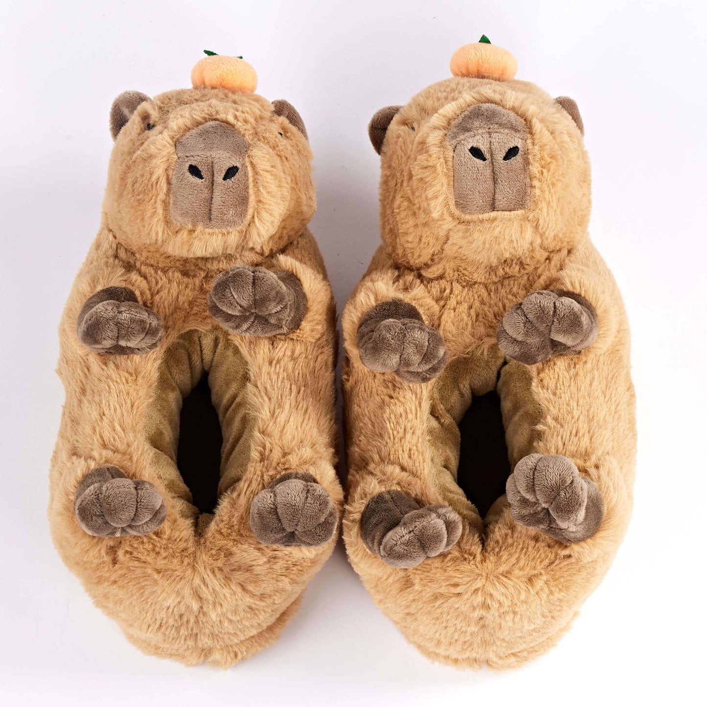 Mabel the Capybara | Kid's Animal Plush Non-Slip Slippers