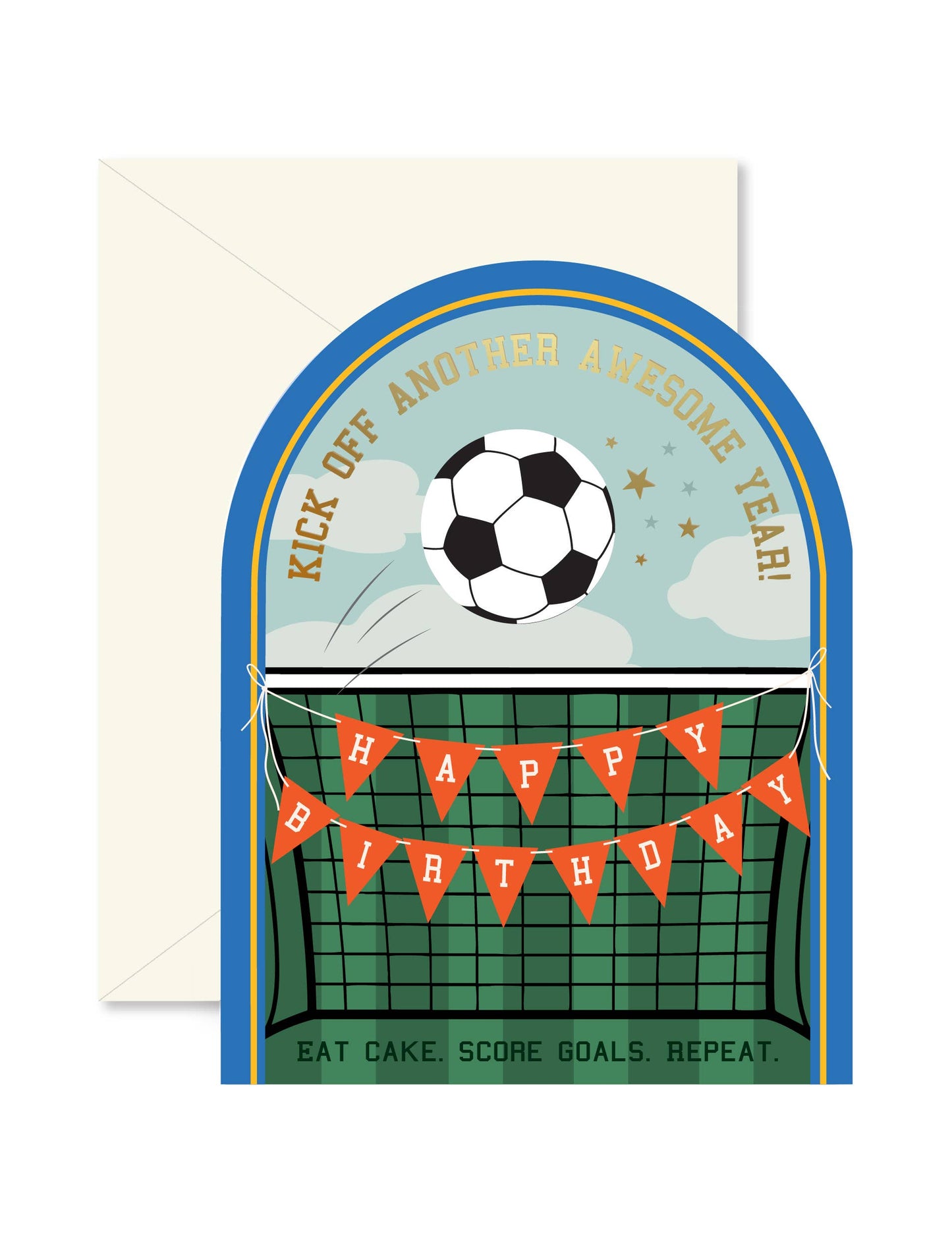 Soccer Kickoff Birthday Greeting Card