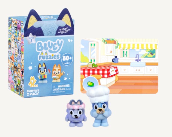 Bluey Plush S14 Fuzzies 2PK