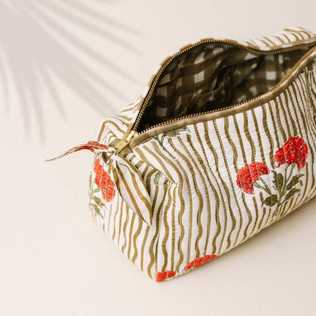 Large Wavy Stripe Pouch