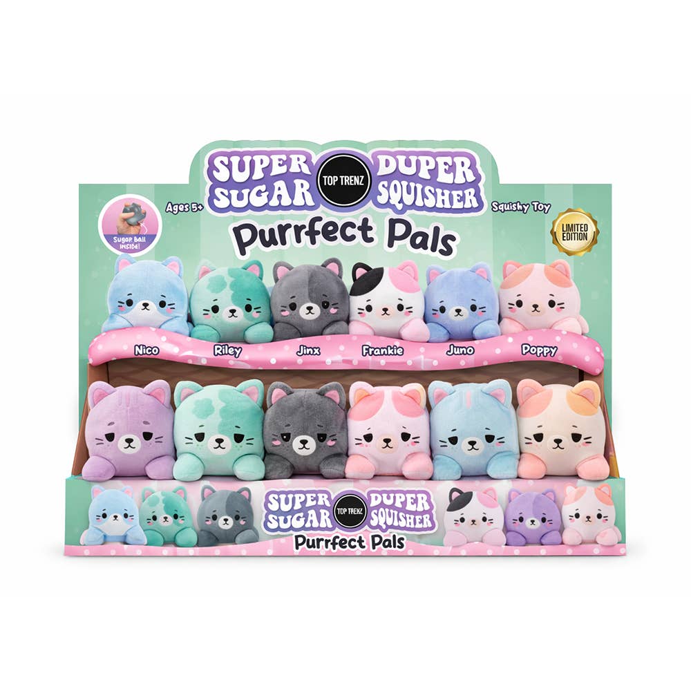 Super Duper Sugar Squishers Plush Purrfect Pals