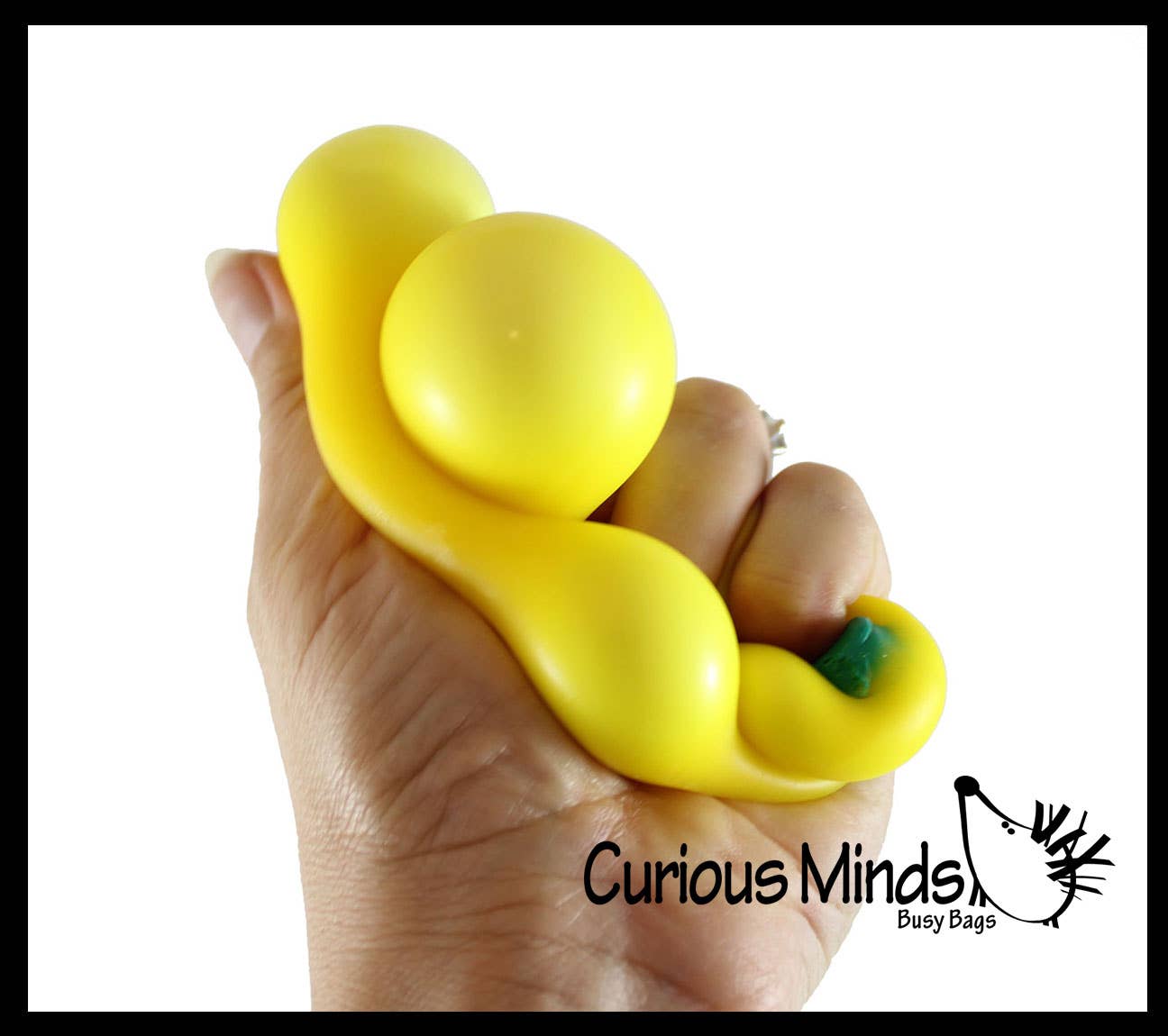 Doh Banana Fruit Soft Fluff- Filled Squeeze Stress Balls