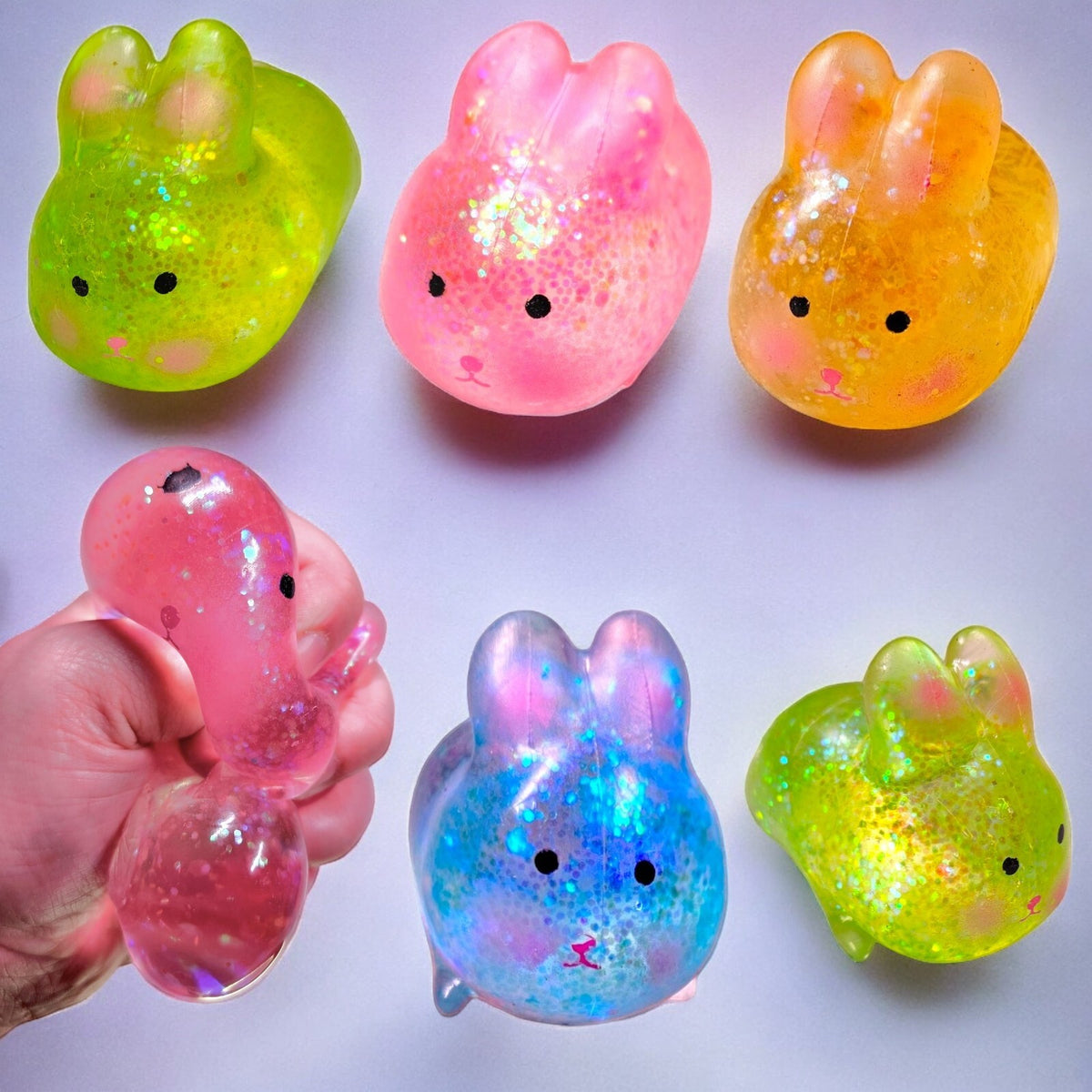 Squish Glitter Bunny