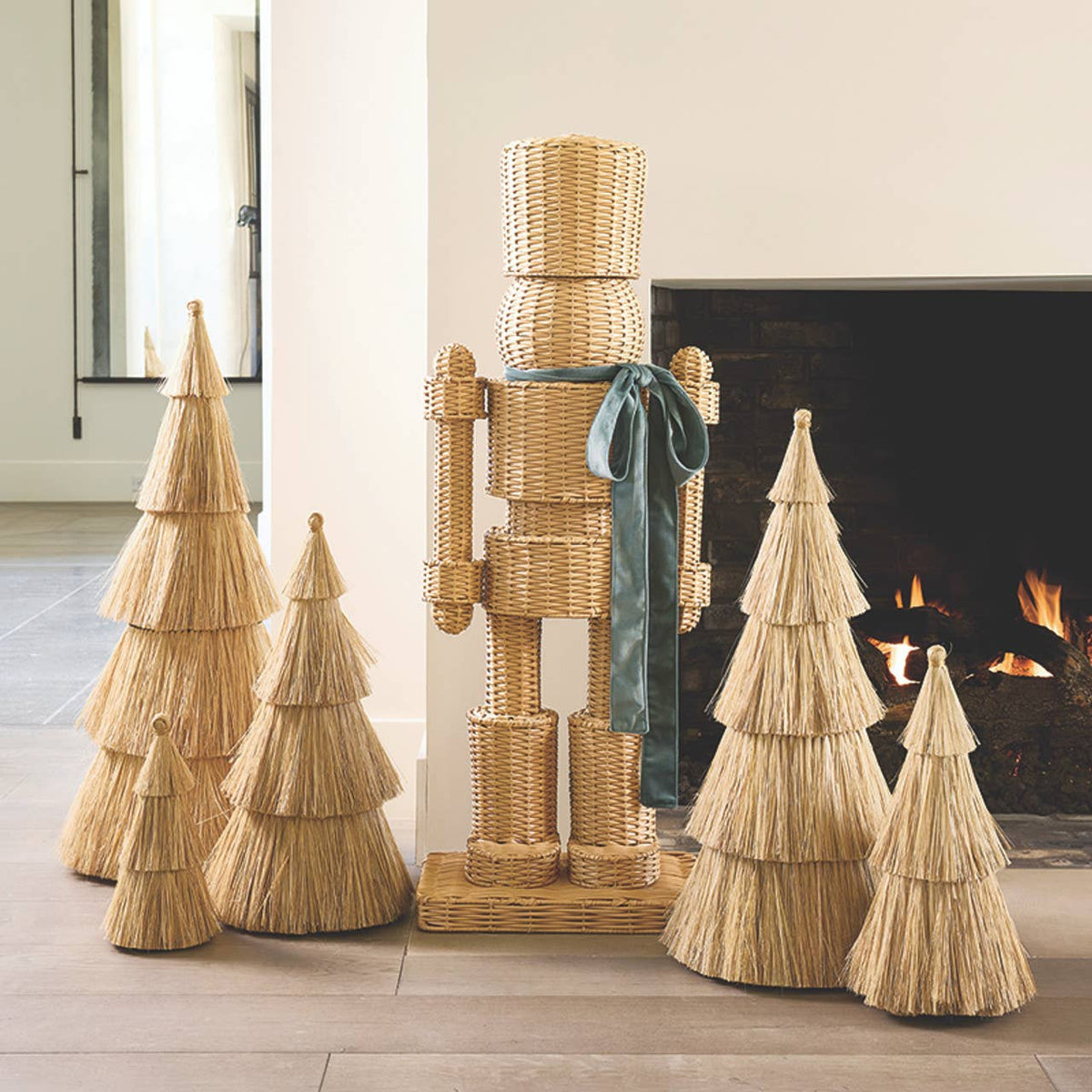 All Weather Rattan Nutcracker - Green