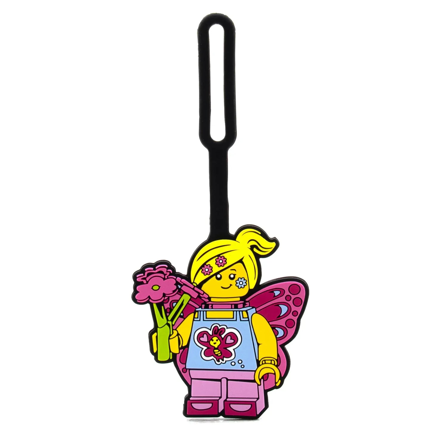 LEGO Butterfly Girl Silicone Bag Tag