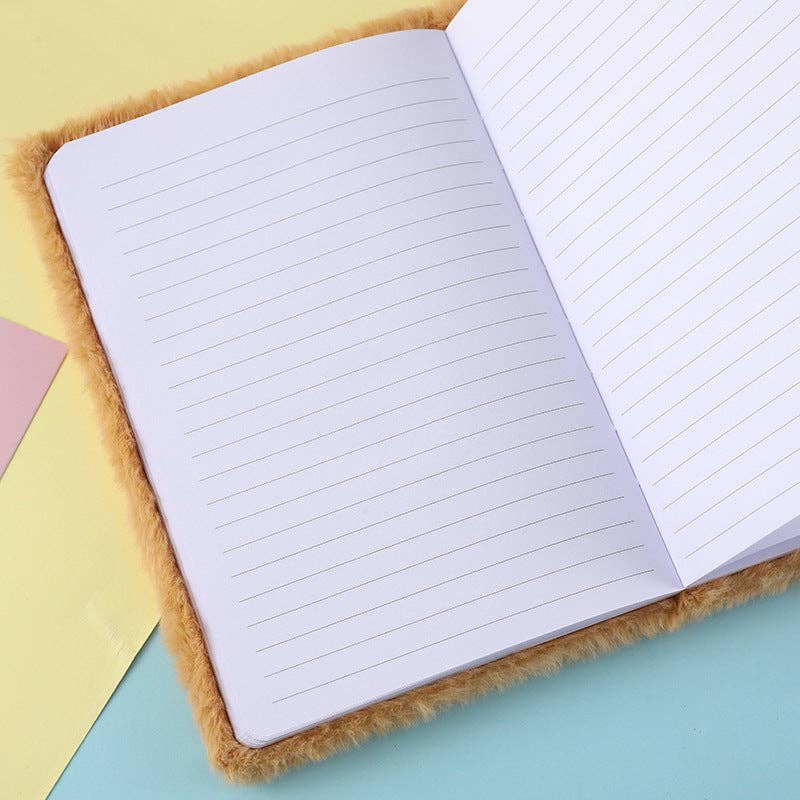 Cartoon Plush Notebook For Back To School