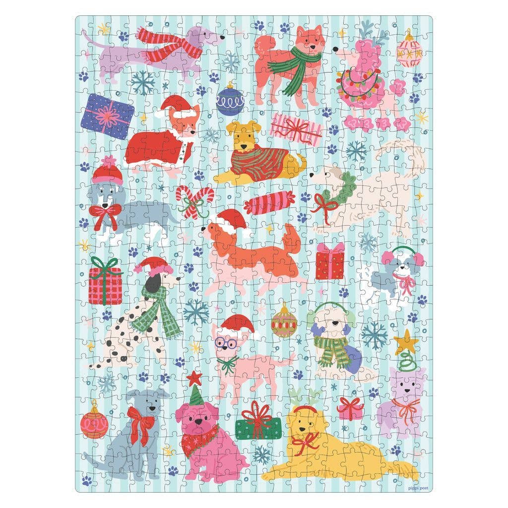 Christmas Dogs - 500 Piece Jigsaw Puzzle