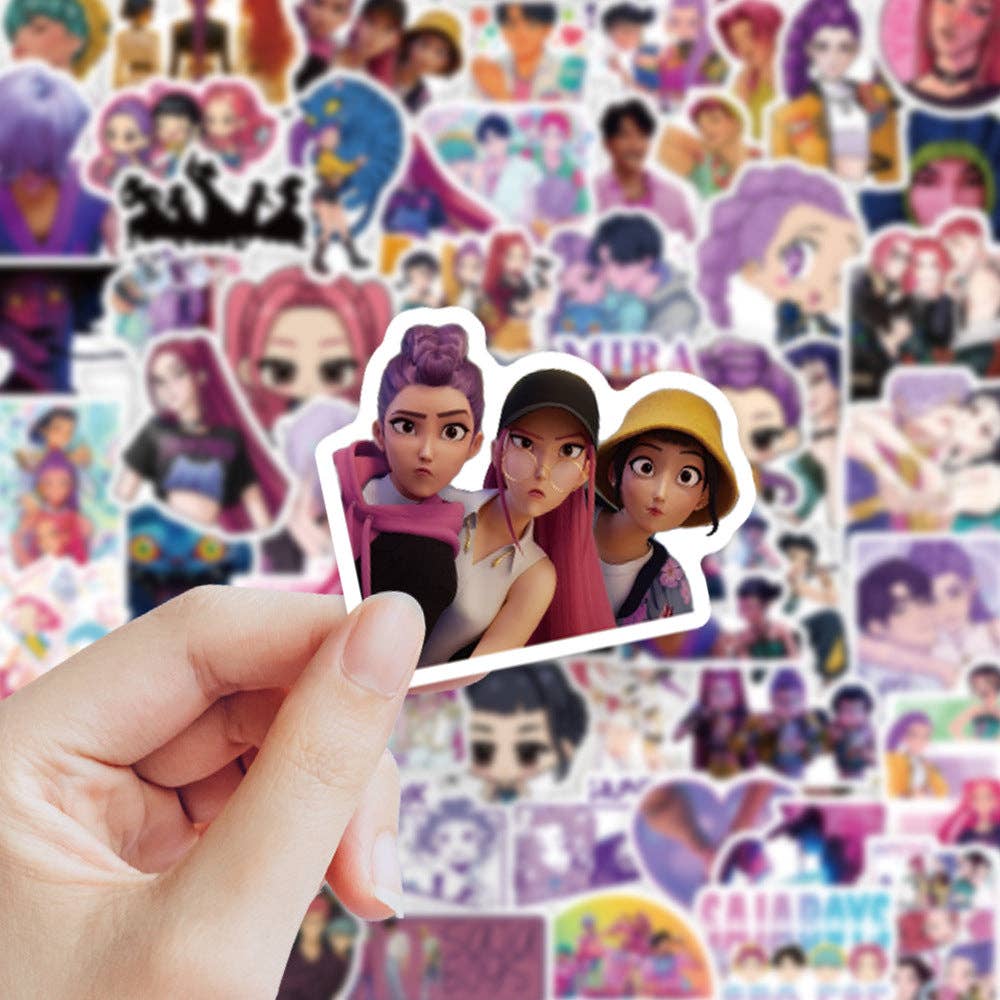 KPop Demon Hunters Waterproof Stickers Pack of 74
