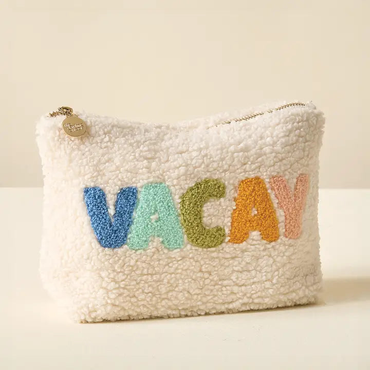 Teddy Pouch Cream Vacay