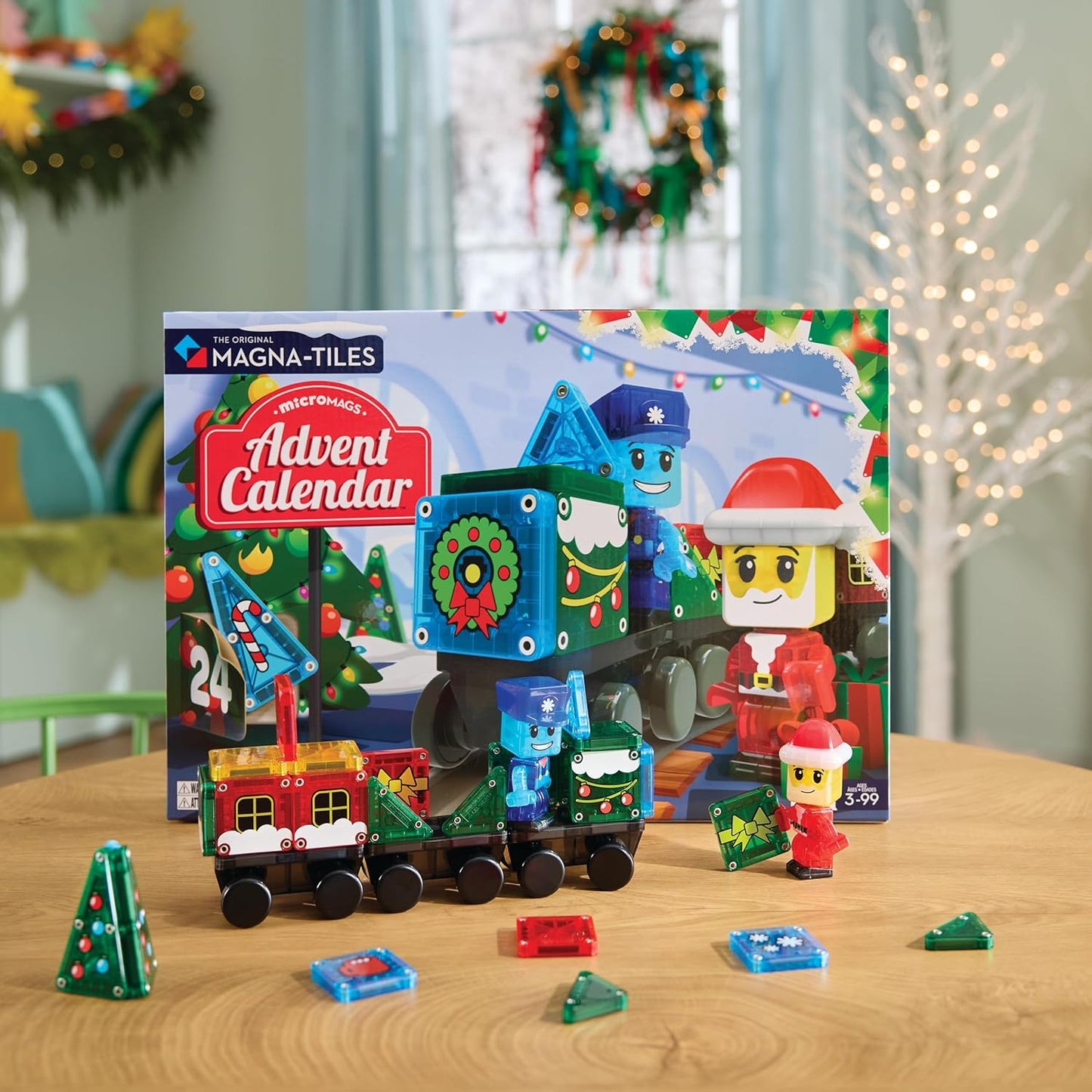 Magnatiles Advent Calendar 34 piece Set