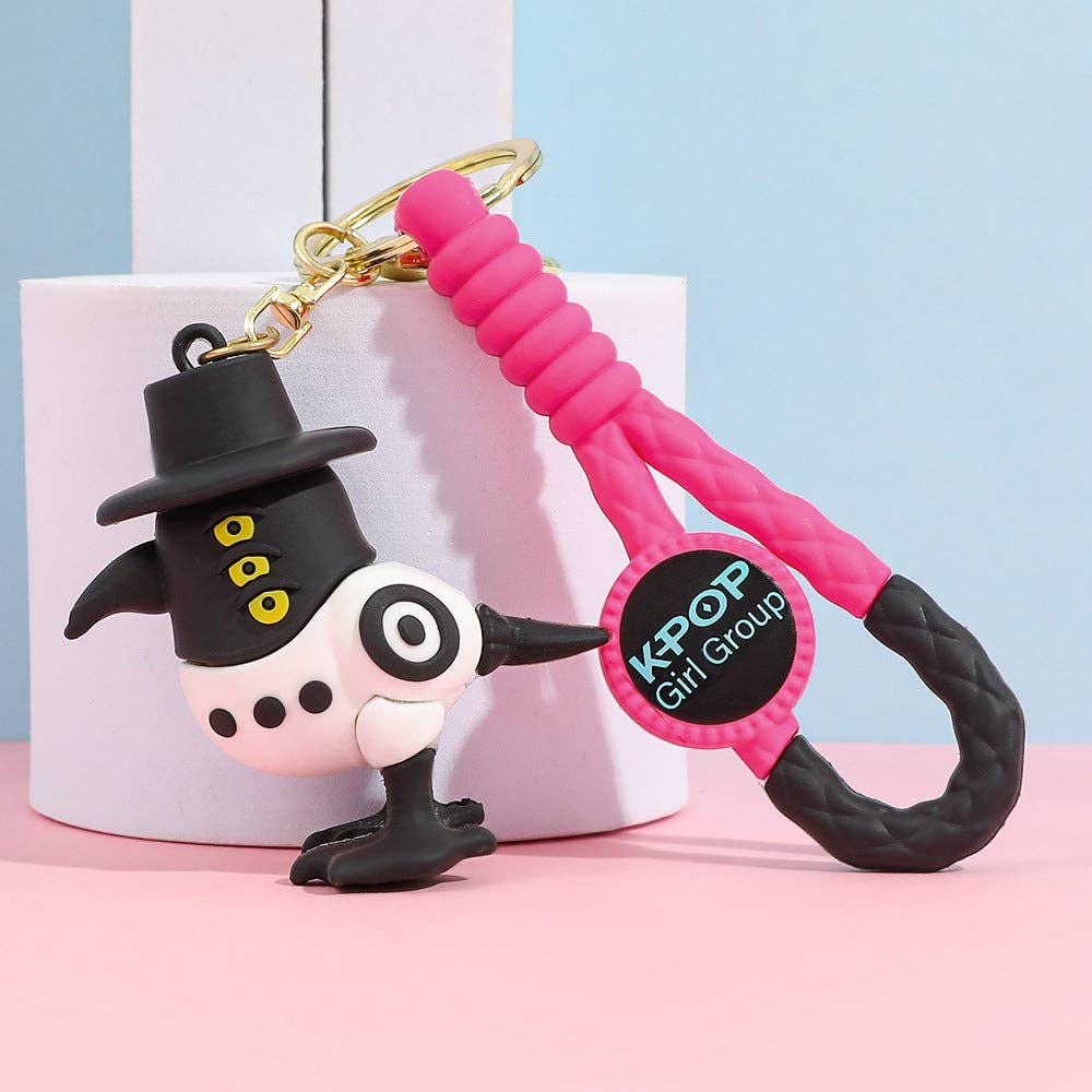 KPOP demon hunters silicone keychain