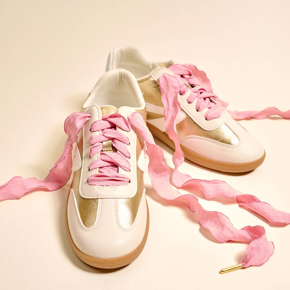 Step It Up Shoelaces–Frilly Pink