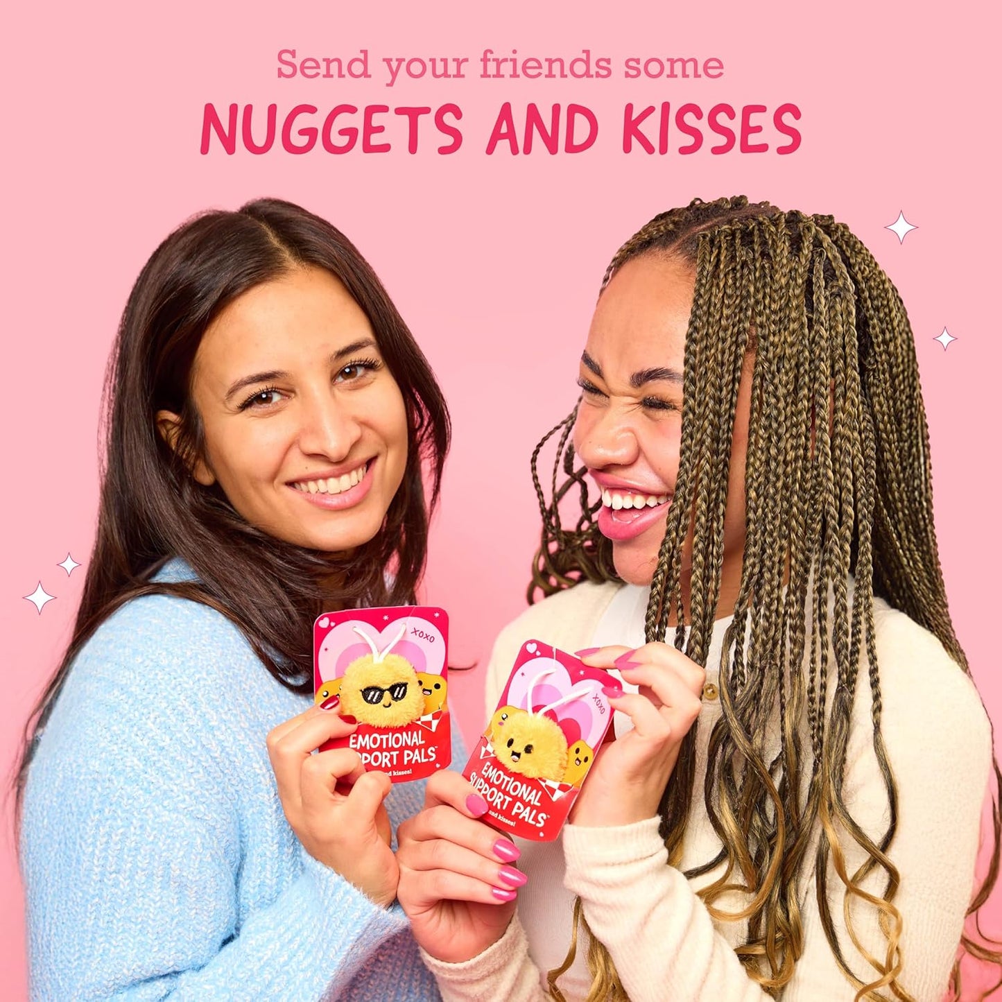 Emotional Support Nuggies Valentine's Day Cards