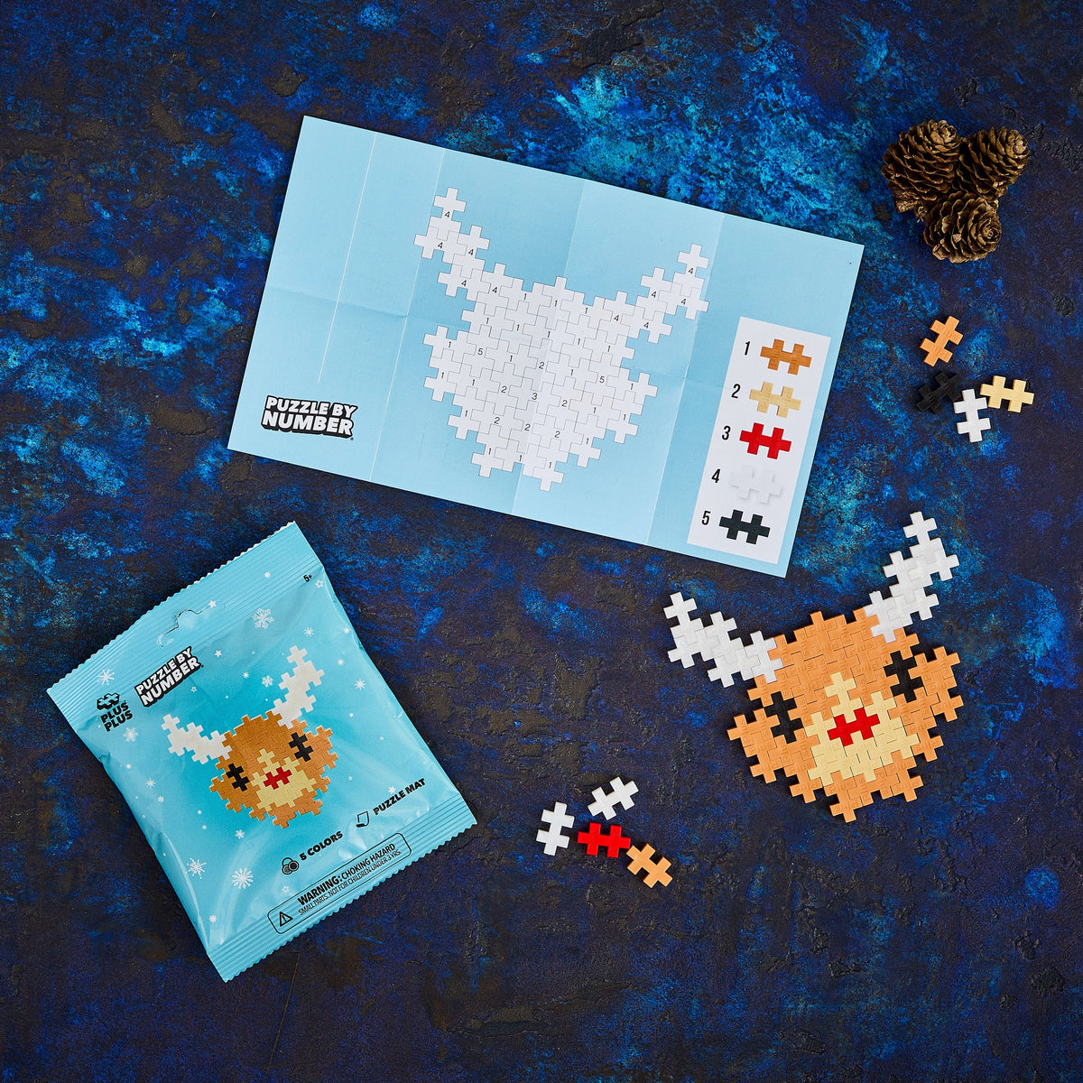 40pc Puzzle by Number® Holiday Faces