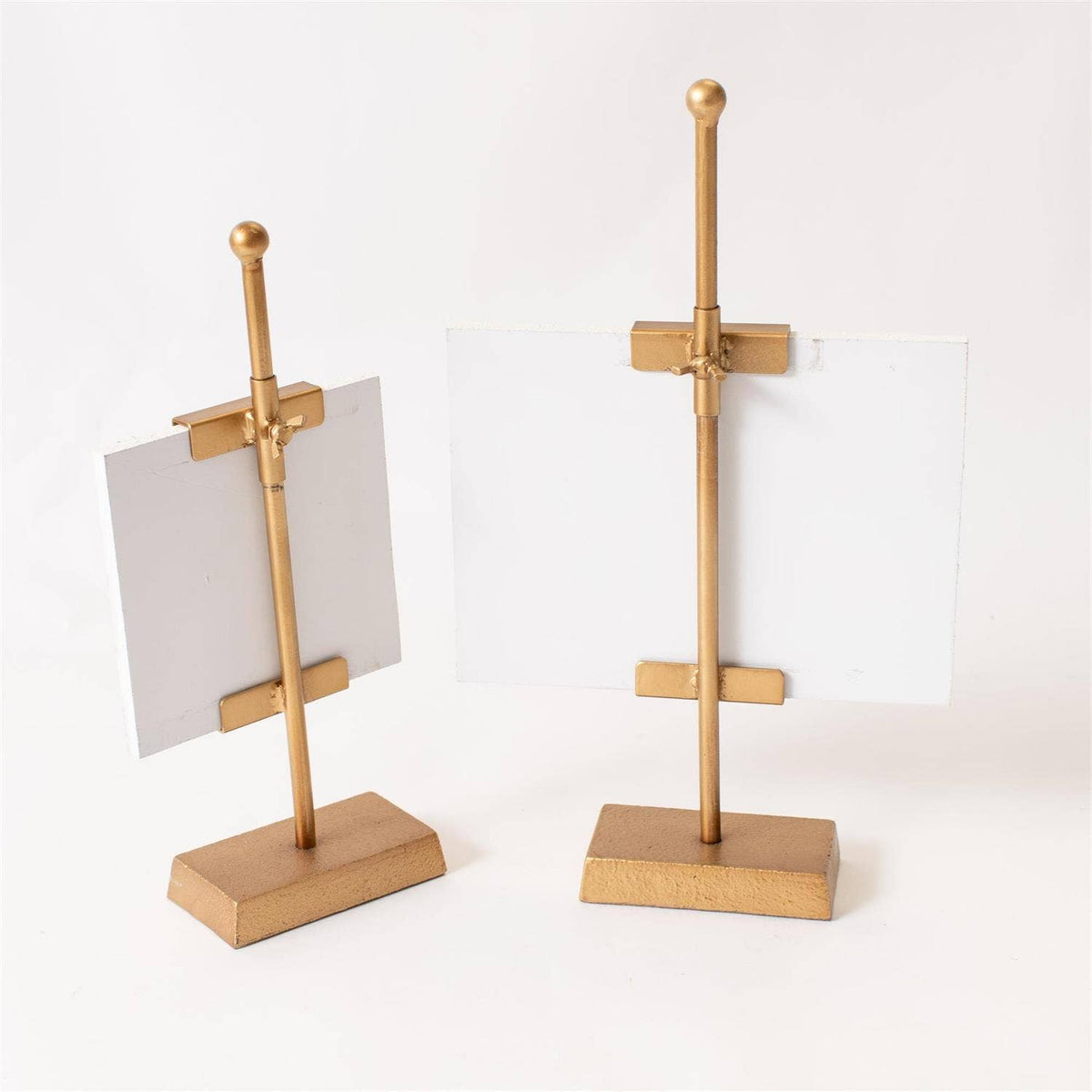 Mini Landscape Art on Gold Easel Stands (Set Of 2)