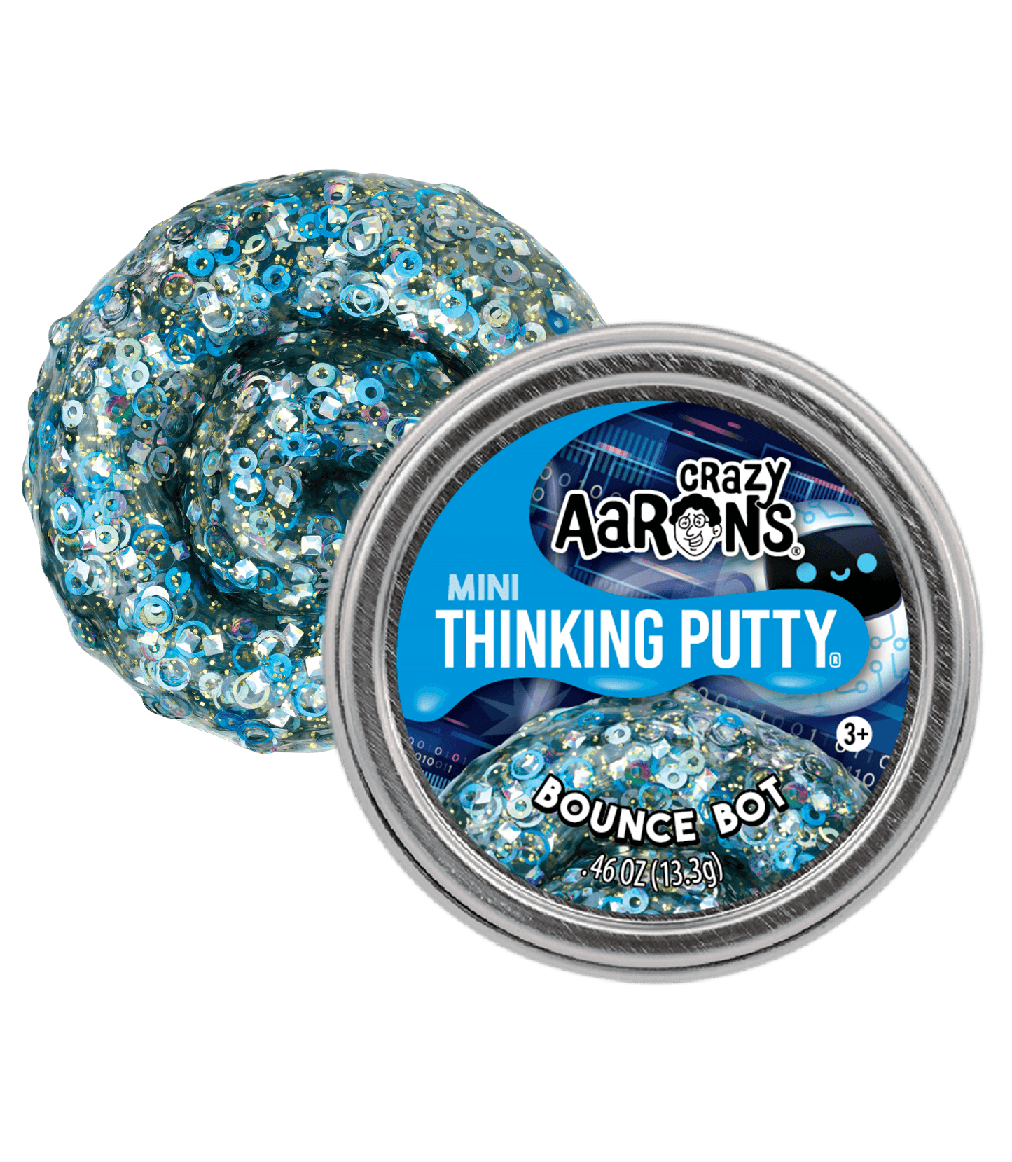 Mini Bounce Bot Thinking Putty Tin