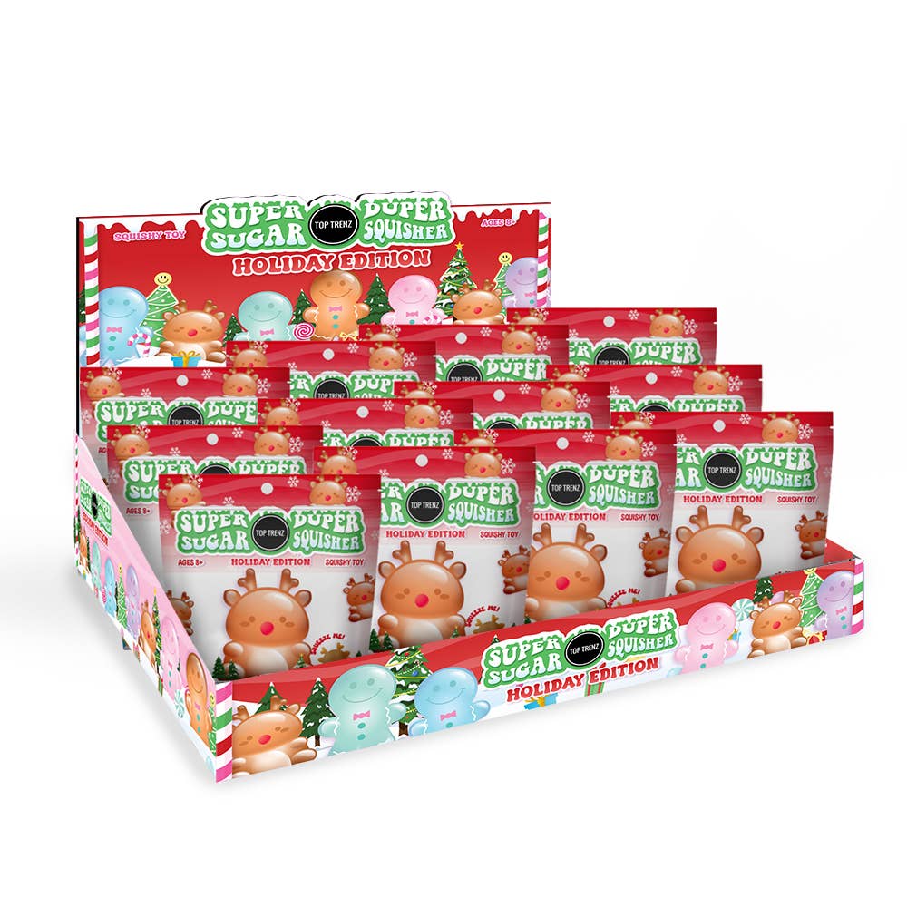 Super Duper Sugar Squisher - Reindeer Colors asst