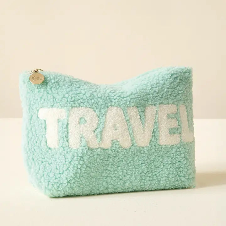 Aqua Teddy Pouch Travel