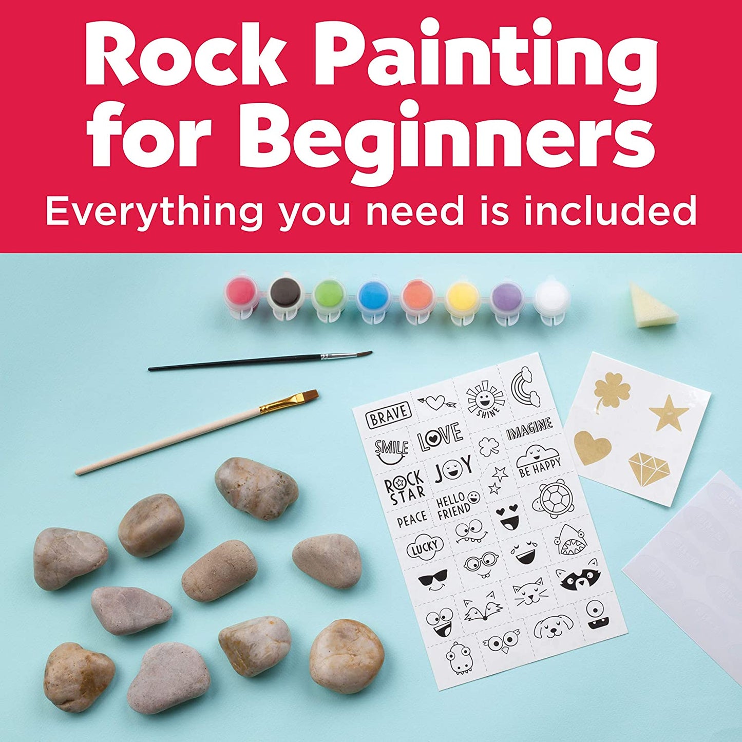 Hide & Seek Rock Painting