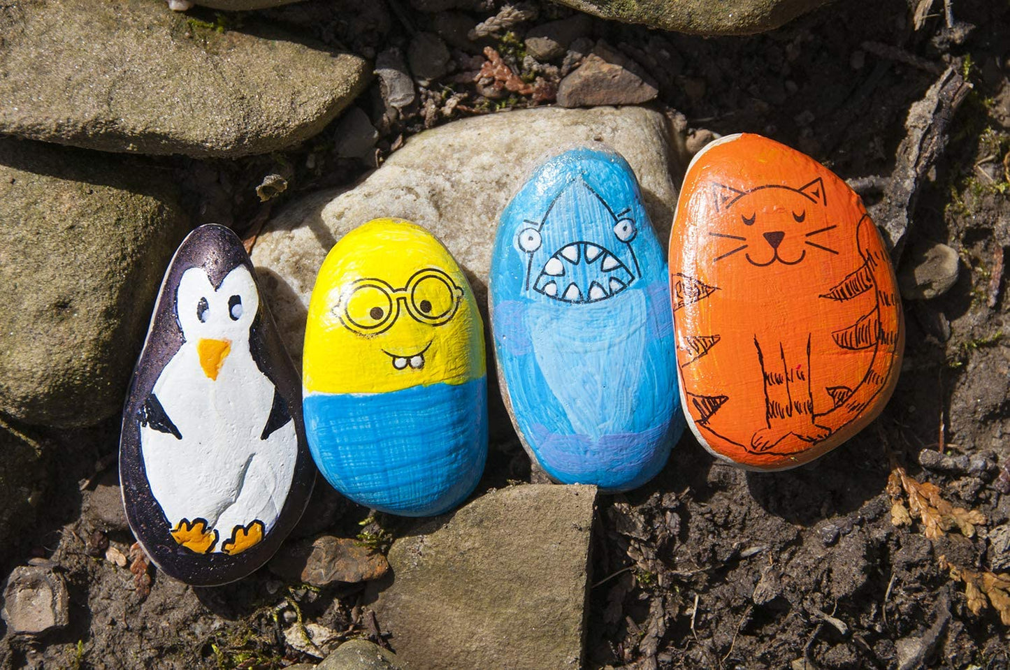 Hide & Seek Rock Painting