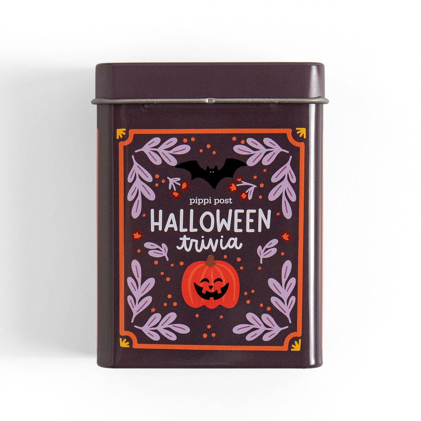 Halloween Trivia Game - Deck of Cards + Storage Tin