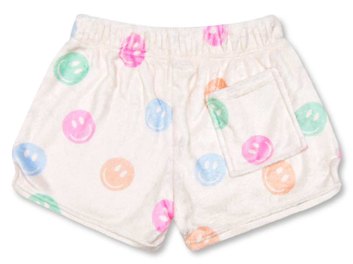 Made You Smile Plush Shorts (Large -(14))