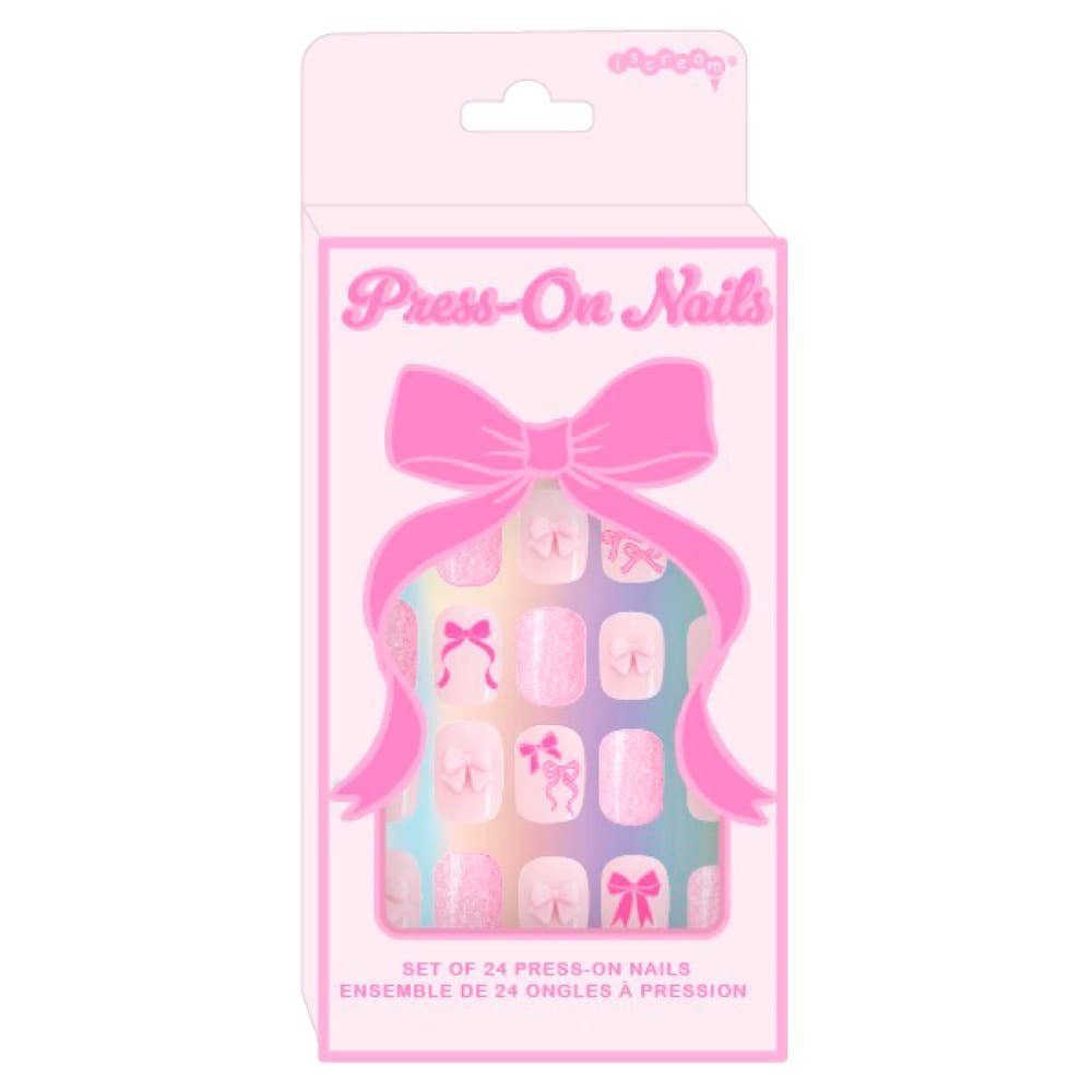 Bow Press On Nails