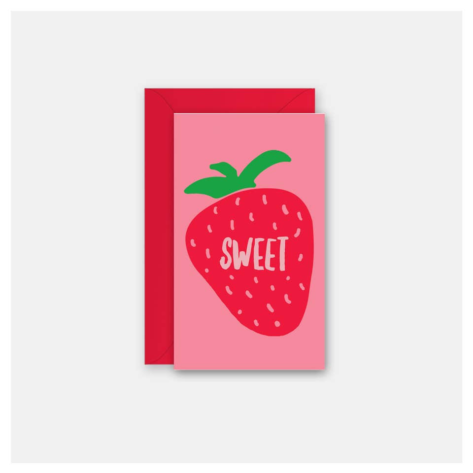 Sweet Strawberry - Gift Enclosure Card