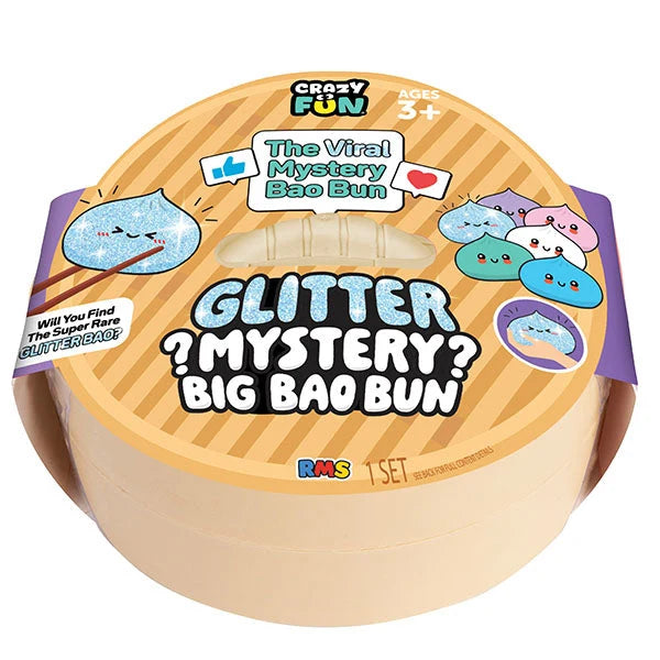 Glitter Mystery RMS Big Bao Bun Dumpling Squishy Fidget Toy