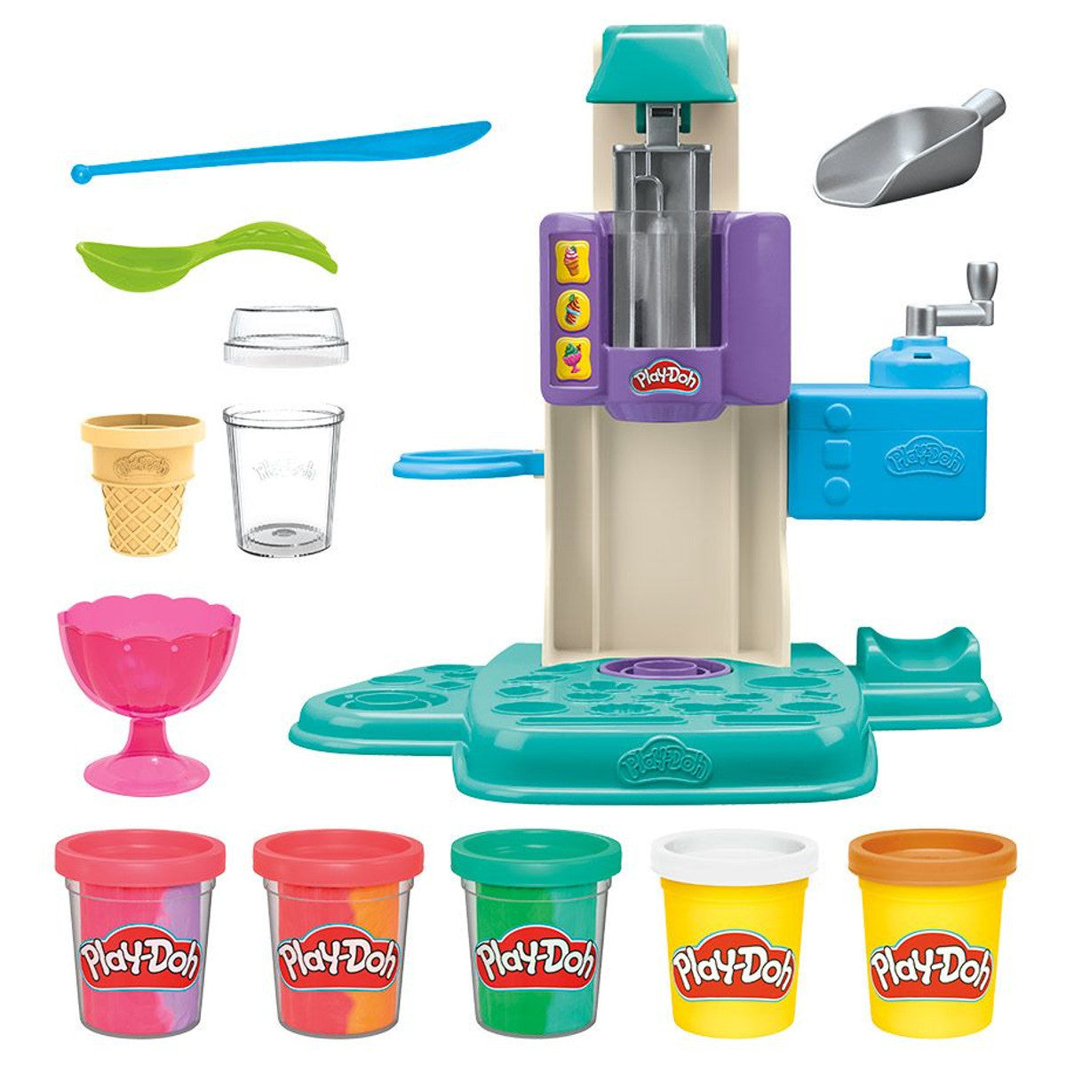 Play-Doh: Rainbow Swirl Ice Cream Playset