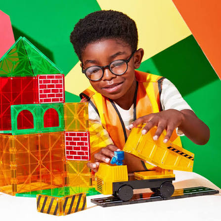 Magnatiles Builder XL Trucks 50 piece set