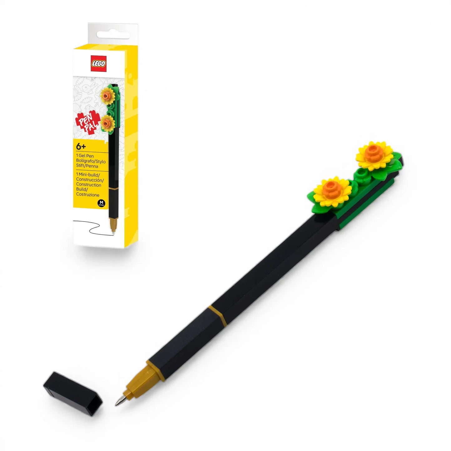 LEGO Pen Pal Gel Pen with Building Toy Botanicals Yellow