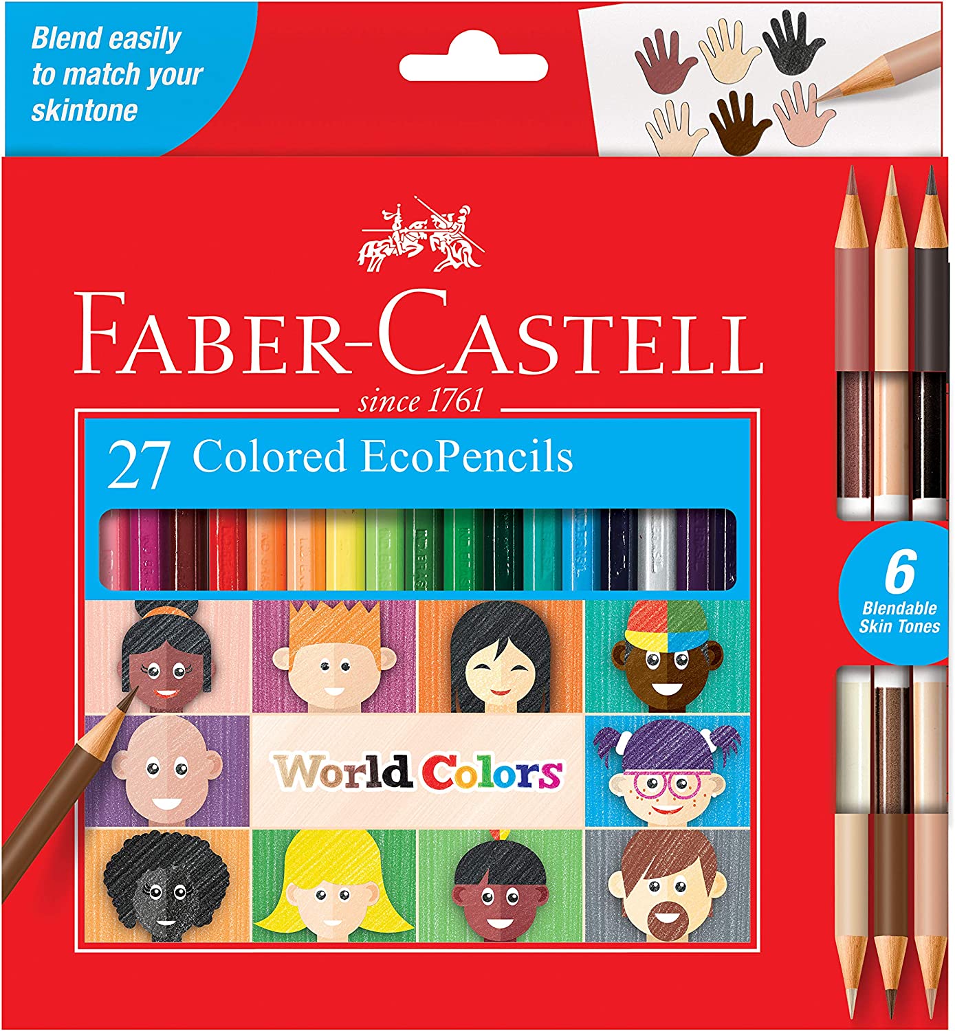 27 Colored Ecopencils