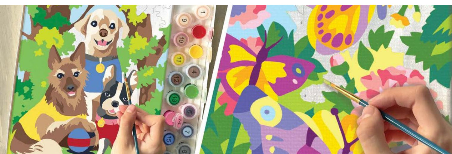 Paint Number Dog Portrait