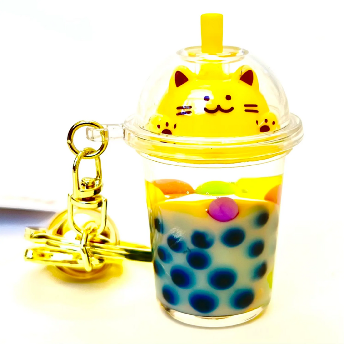 Pastel Cat Boba Charm-1