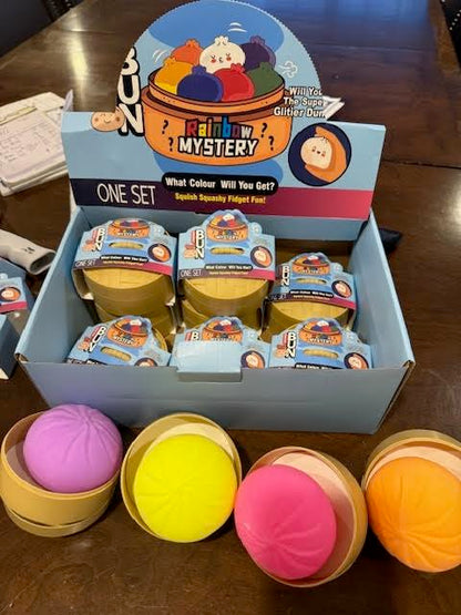 Rainbow Dumpling Squishy Mystery  Bun Fidget Toy