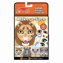 Sticker Pad Make a Face Safari