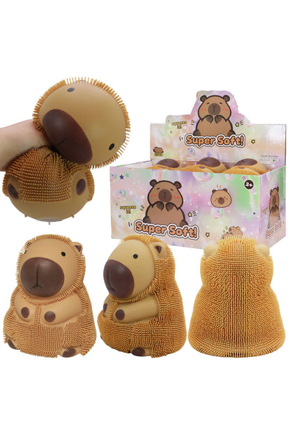 Jumbo Capybara Spiky Puffer Squishy - 6 Pcs
