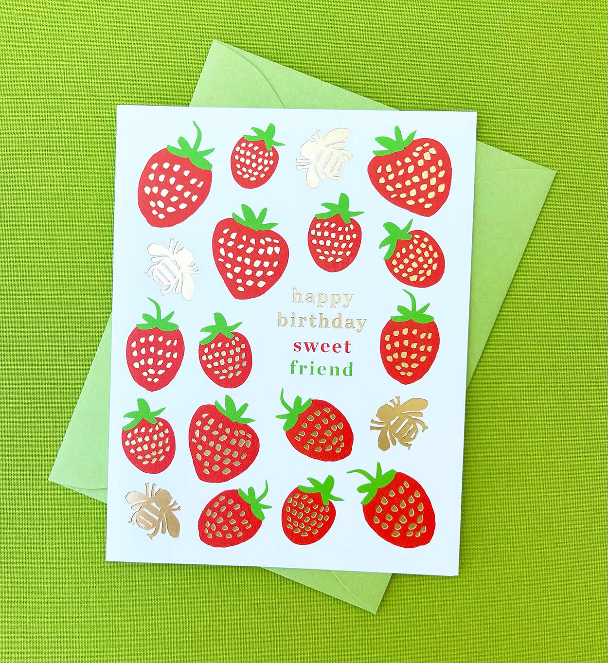 Sweet Strawberries Birthday Card