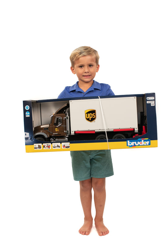 Mack Granite UPS Logistics Truck with Truck-Mounted Forklift