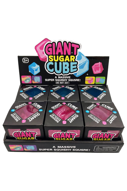 JUMBO Solid Clear Cube Maltose Putty Filled Squishy