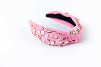 Beaded Headband - Mermaid (Pink)