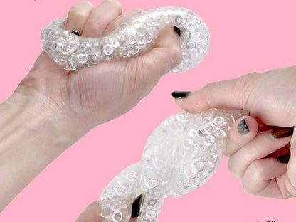 SNOW SQUISH – Clear Jelly Bead Stress Ball