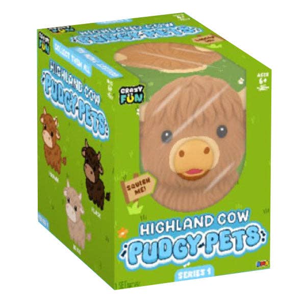 RMS® Crazy Fun™ Highland Cow Pudgy Pets Squishy S1