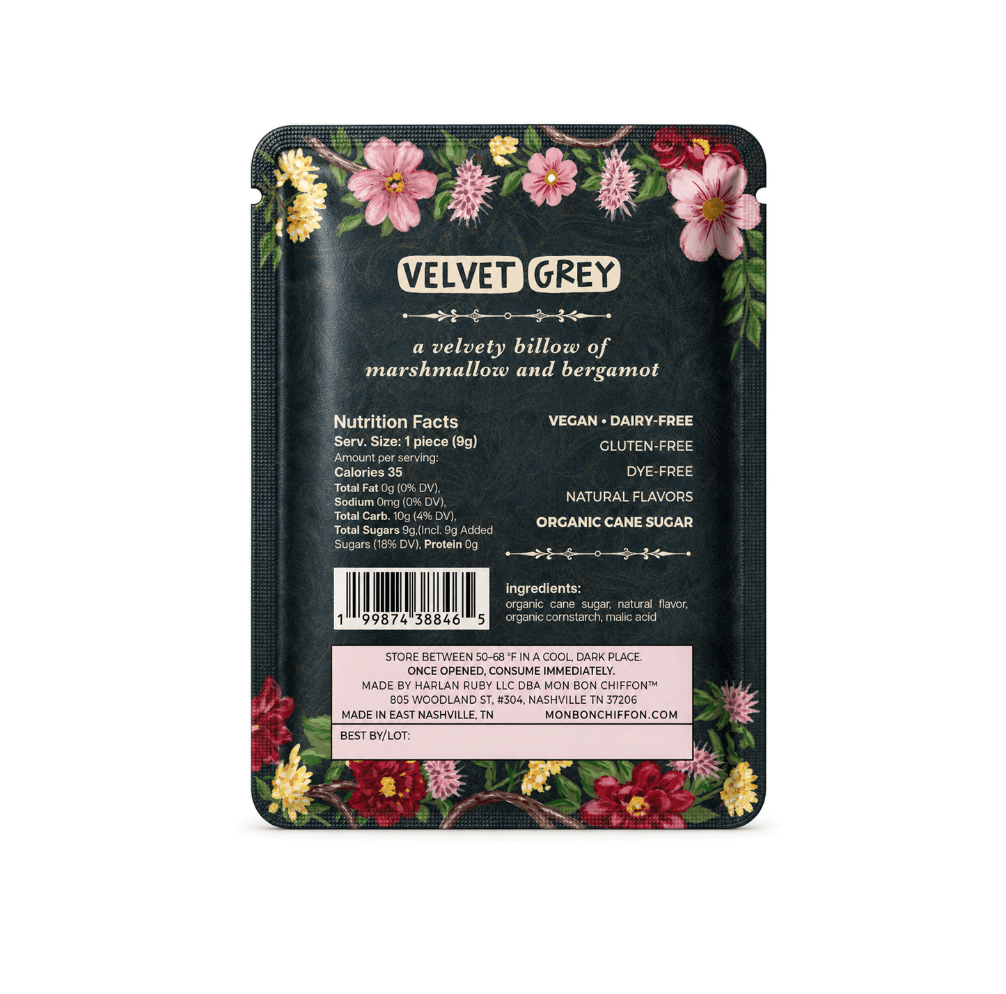 Velvet Grey - Bergamot Marshmallow Cotton Candy Puff