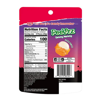 Amos Halloween Peelerz Gummy Mummy Candy (6 oz)