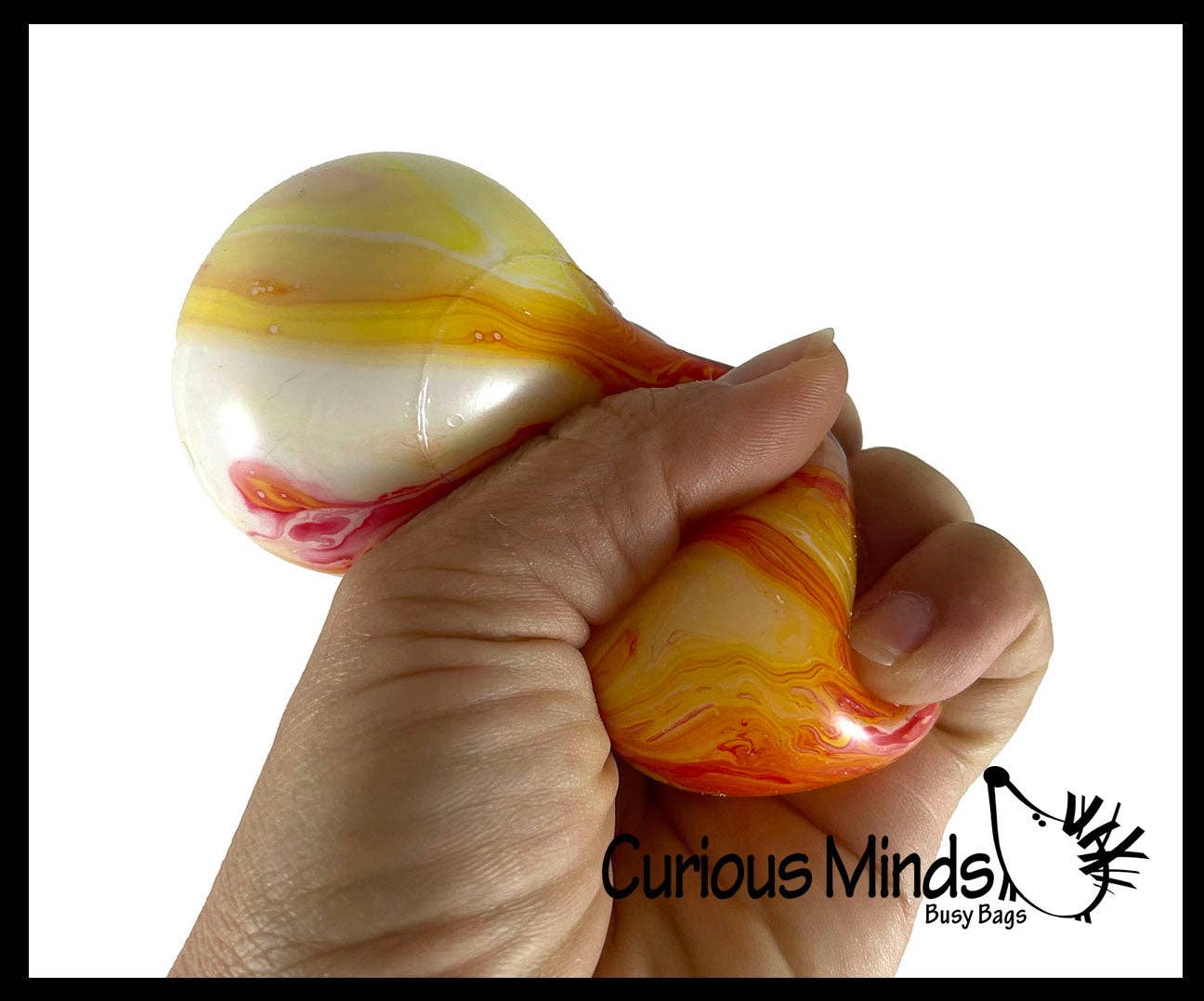 1 Marble Swirl Soft Doh Filled Stretch Ball - Ultra Squishy