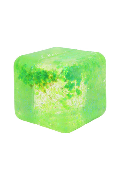Iridescent Glitter Cube Thick Maltose Putty Filled Squishy