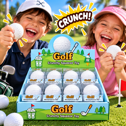 Golf Crunchy Squeeze Toy — ASMR Crunch Golf Ball Squishy