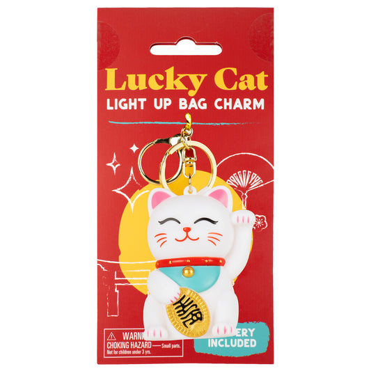 Lucky Cat Light Up Bag Charm